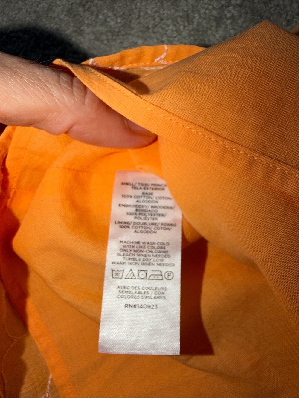 LOFT Orange Embroidered Balloon Sleeve Blouse Size Small NWT - Picture 5 of 7
